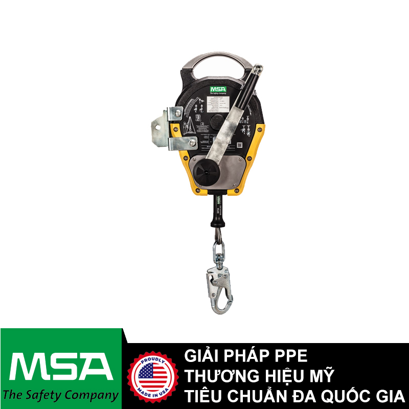 Cuộn dây cáp hãm tự động thép 30m MSA V-TEC