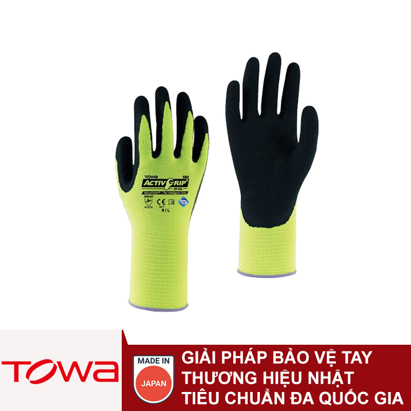 Găng tay đa dụng chống dầu Towa 580 HI-VIS color