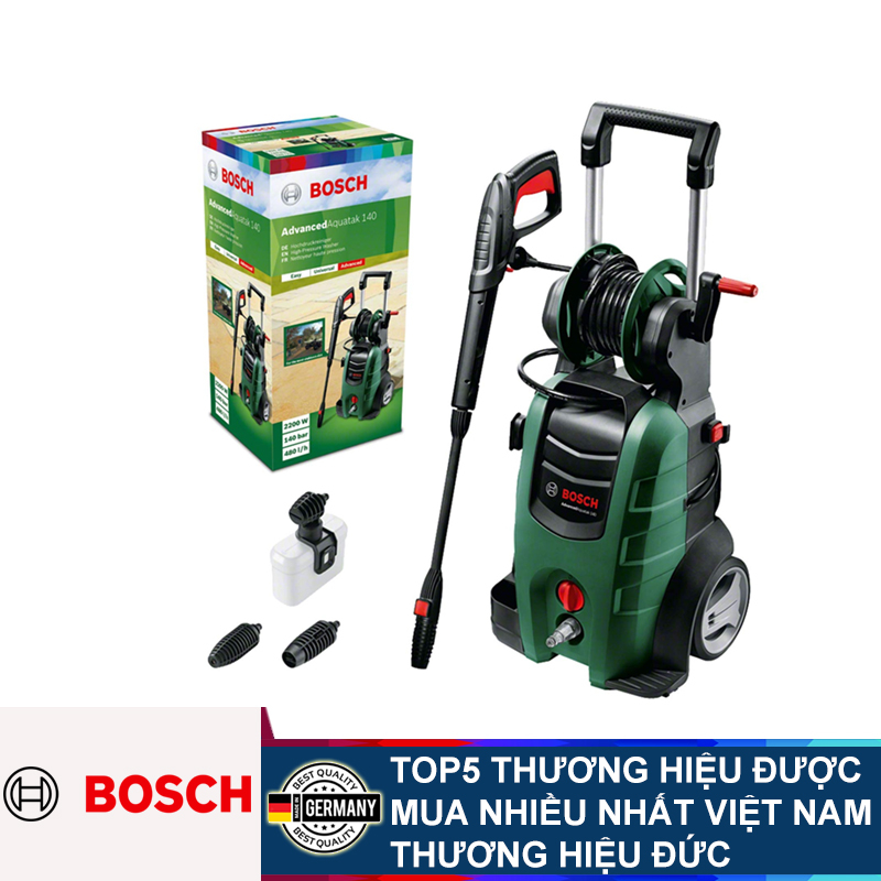 Máy phun rửa vệ sinh áp lực cao 2100W Bosch AdvancedAquatak 140