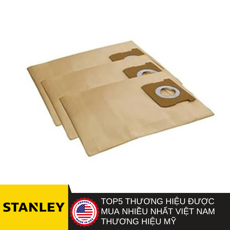 Túi giấy đựng bụi dùng cho máy hút bụi Stanley 193101N