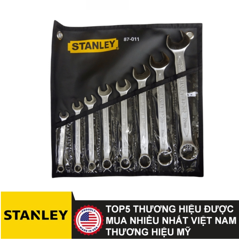 Cờ lê vòng miệng SL hệ met (8 chi tiết) Stanley 87-011-1