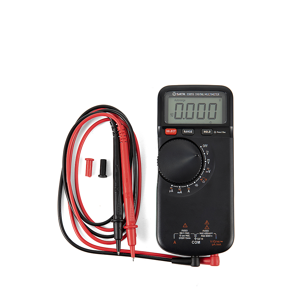Đồng hồ vạn năng kỹ thuật số SATA 03055 (600V, 10A)