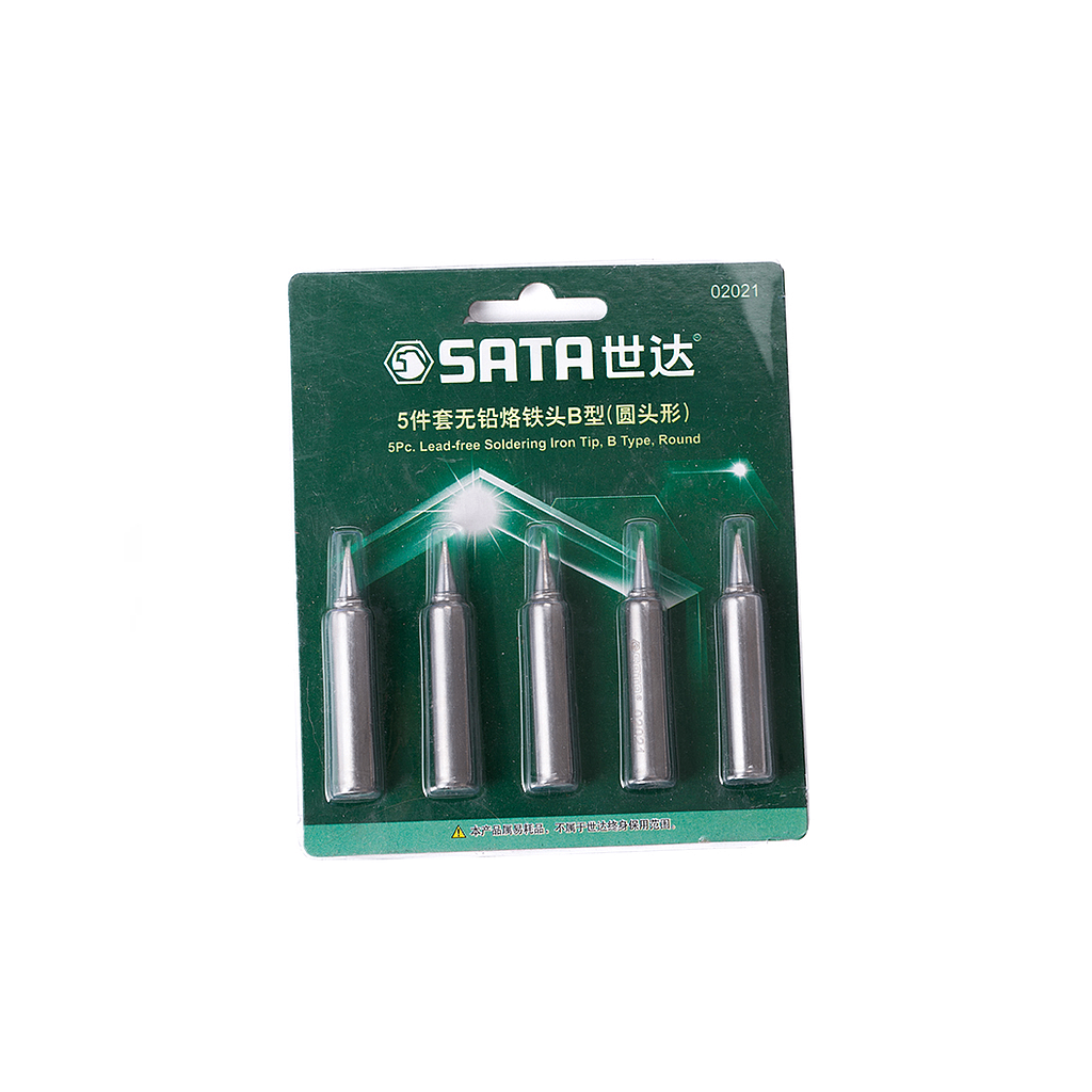 Bộ 5 mũi hàn SATA 02021 (Type B, đầu tròn)