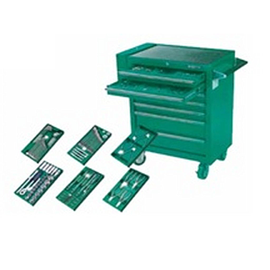 Tủ dụng cụ & các bộ khay 98 chi tiết Sata 09916