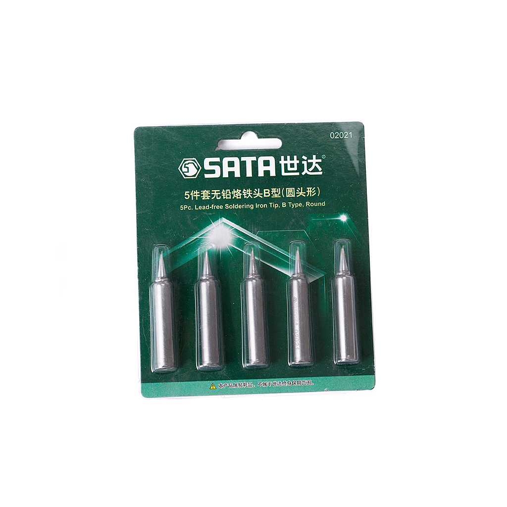 Bộ 5 mũi hàn Sata 02021 (Type B, đầu tròn)