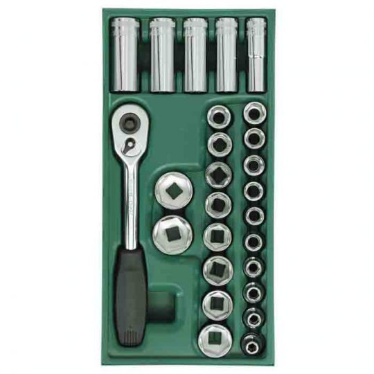 Bộ khẩu 26 chi tiết 1/2inch Sata 09915