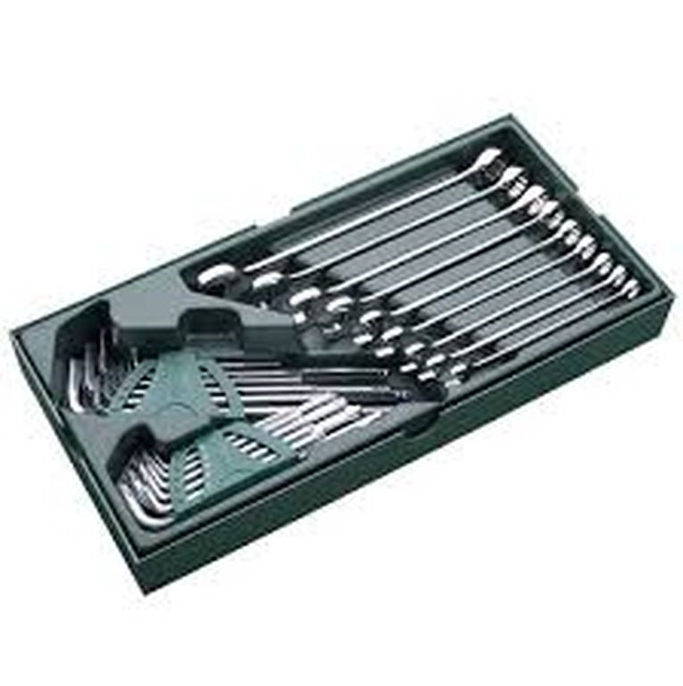 Bộ cờ lê vòng miệng 27 chi tiết & bộ lục giác Sata 09922