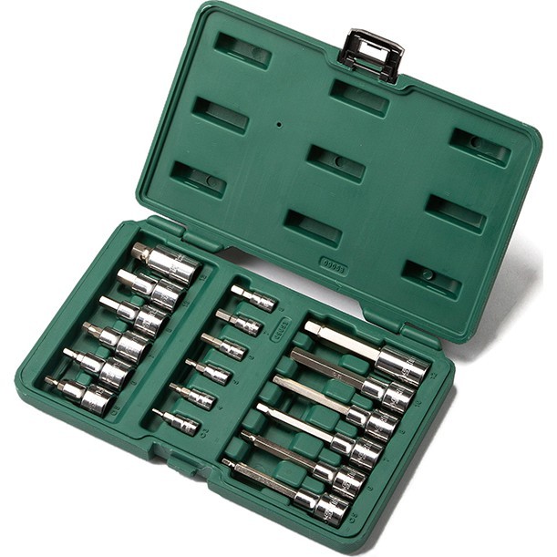 Bộ khẩu 18 chi tiết,1/4inch và 1/2inch Sata 09053