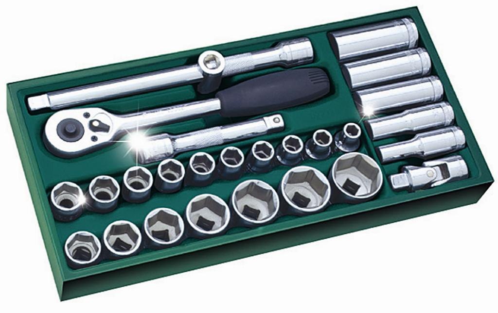 Bộ khẩu 27 chi tiết 1/2inch Sata 09903
