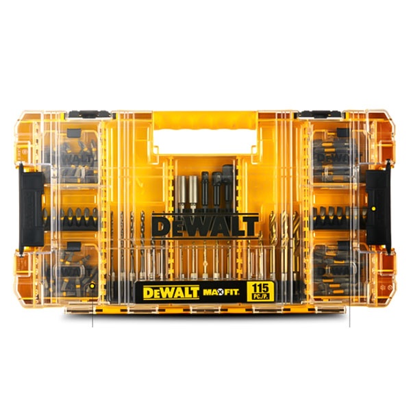 Bộ mũi khoan và mũi vít 115 chi tiết DeWalt DWACS115