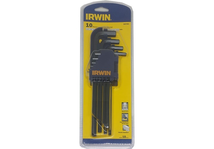 Bộ lục giác đầu bằng 10 chi tiết 1.5-10mm Irwin T9097001