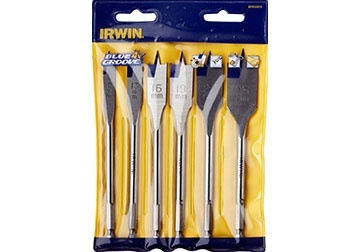 Bộ mũi khoan gỗ đuôi cá 6 cây 10-25mm Irwin 10502826