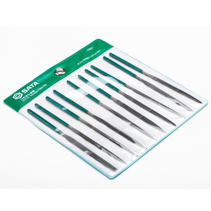 Bộ giũa kim loại dài 10 chi tiết Sata 03801