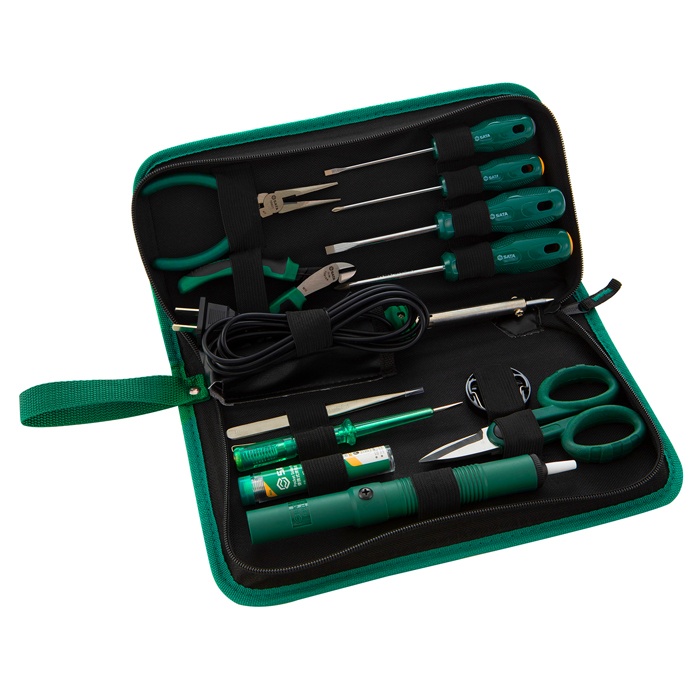 Bộ dụng cụ sửa chữa điện 13 chi tiết Sata 03710