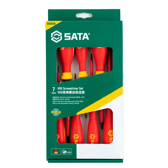 Bộ tô vít cách điện 7 chi tiết Sata 09301A