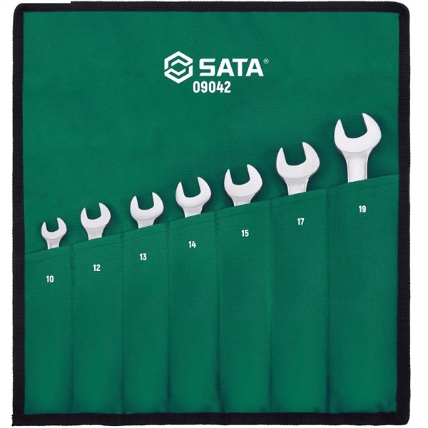Bộ cờ lê vòng miệng tự động tự động đảo chiều 7chi tiết Sata 09042