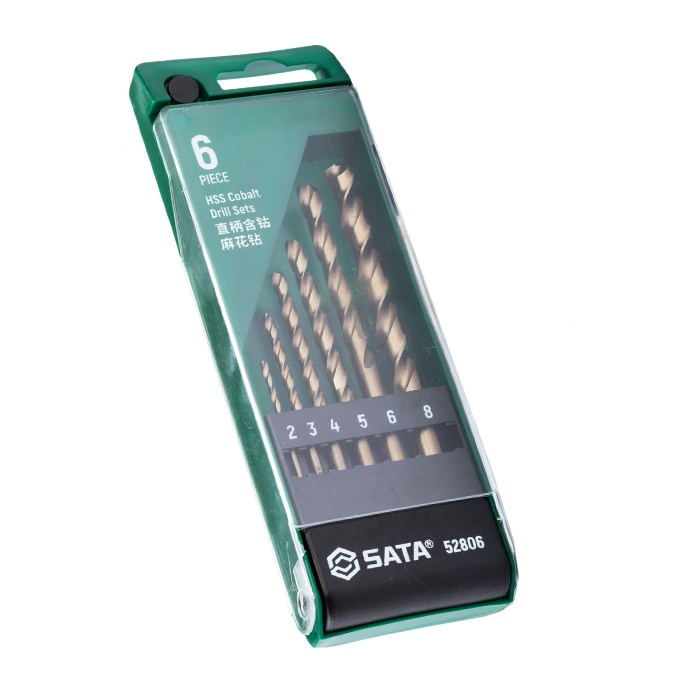 Bộ 6 mũi khoan sắt chuôi tròn SATA 52806