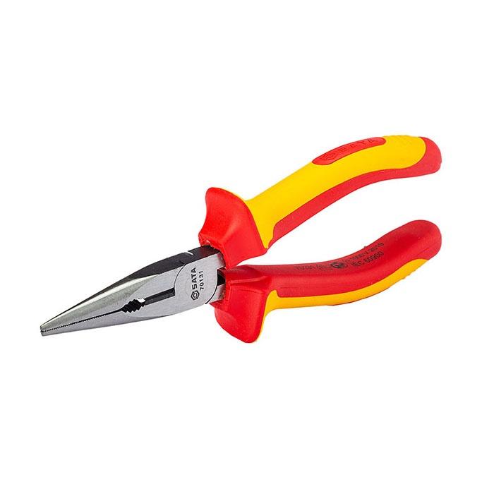 Kìm cắt cách điện mũi dài 166mm Sata 70131