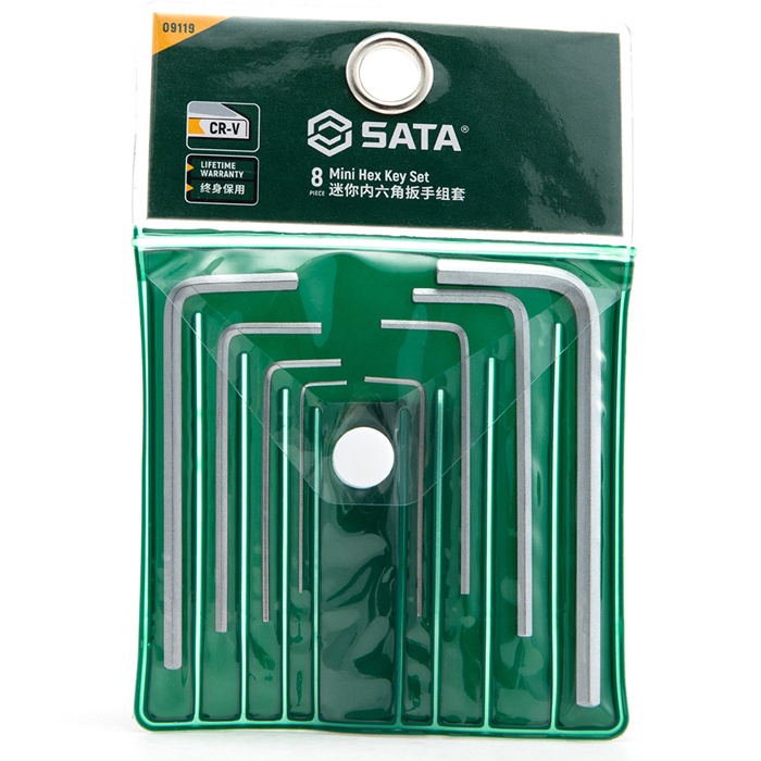 Bộ lục giác mini hệ mét 8 chi tiết SATA 09119
