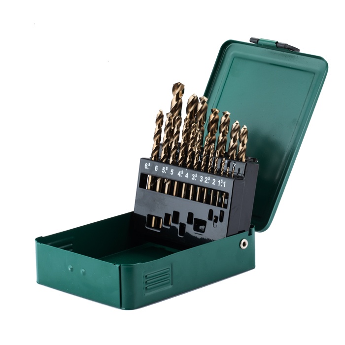 Bộ 19 mũi khoan sắt chuôi tròn SATA 52819