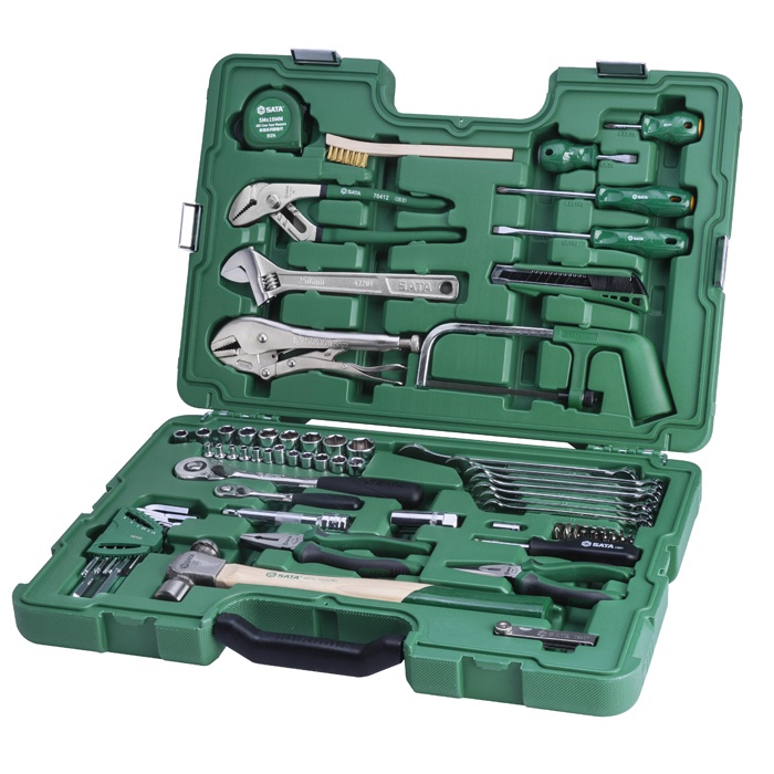 Bộ dụng cụ sửa chữa cơ khí 76 chi tiết SATA 09517