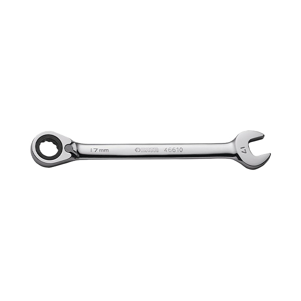 Cờ lê vòng miệng tự động đảo chiều 17mm Sata 46610