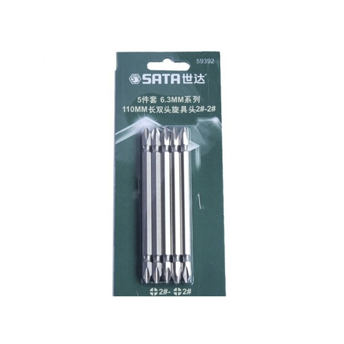 Bộ 5 mũi vặn vít 2 đầu Sata 59392 PH2x110mm