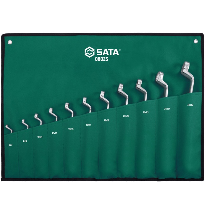Bộ cờ lê hai đầu vòng 11 chi tiết Sata 08023