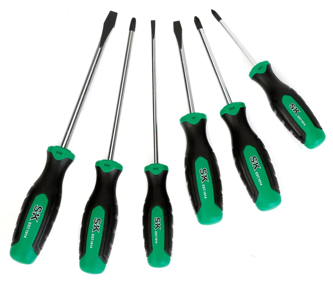 Bộ Tô vít Phillips/dẹt 6 chi tiết SK Tools SK01373
