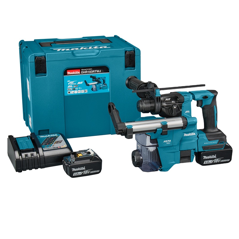 Máy khoan búa pin 18mm SDS Plus 18V Makita DHR183RTWJ (BL)