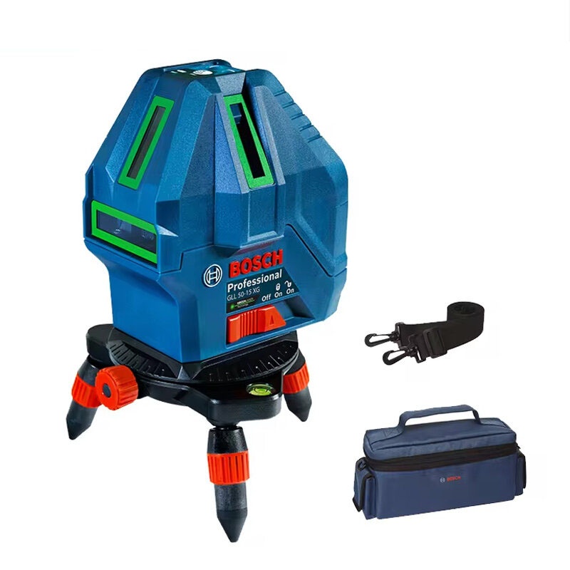 Máy cân mực Laser 5 tia xanh phạm vi 15m Bosch GLL 50-15 XG