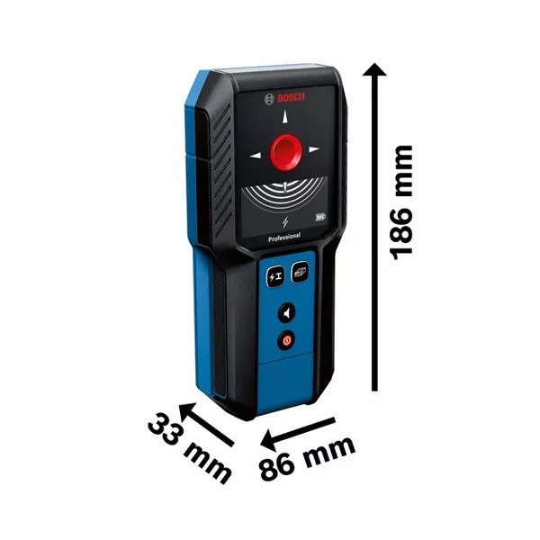 Máy dò kim loại độ sâu dò tối đa 120mm IP54 Bosch GMS 120-27