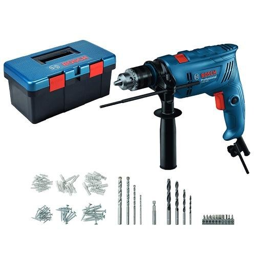 Bộ hộp công cụ máy khoan động lực 600W đầu kẹp 13mm Bosch GSB 600