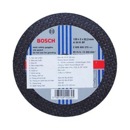 Đá cắt 125mm Bosch 2608600270