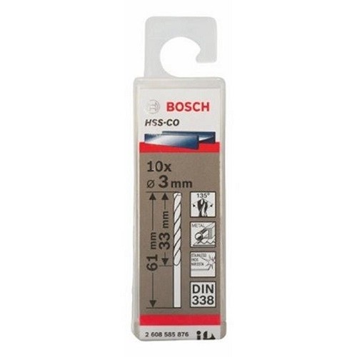 Mũi khoan Inox 3mm Bosch HSS-Co 2608585876