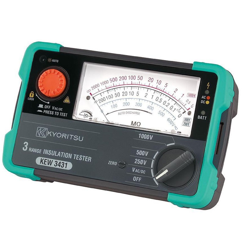 Thiết bị đo Megomet điện áp thử 1000V giải đo 2000MΩ Kyoritsu 3552