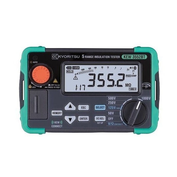 Thiết bị đo Megomet điện áp thử 1000V giải đo 2000MΩ Kyoritsu 3552BT