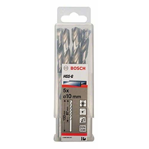 Bộ 5 mũi khoan sắt Bosch HSS-G 2608595077