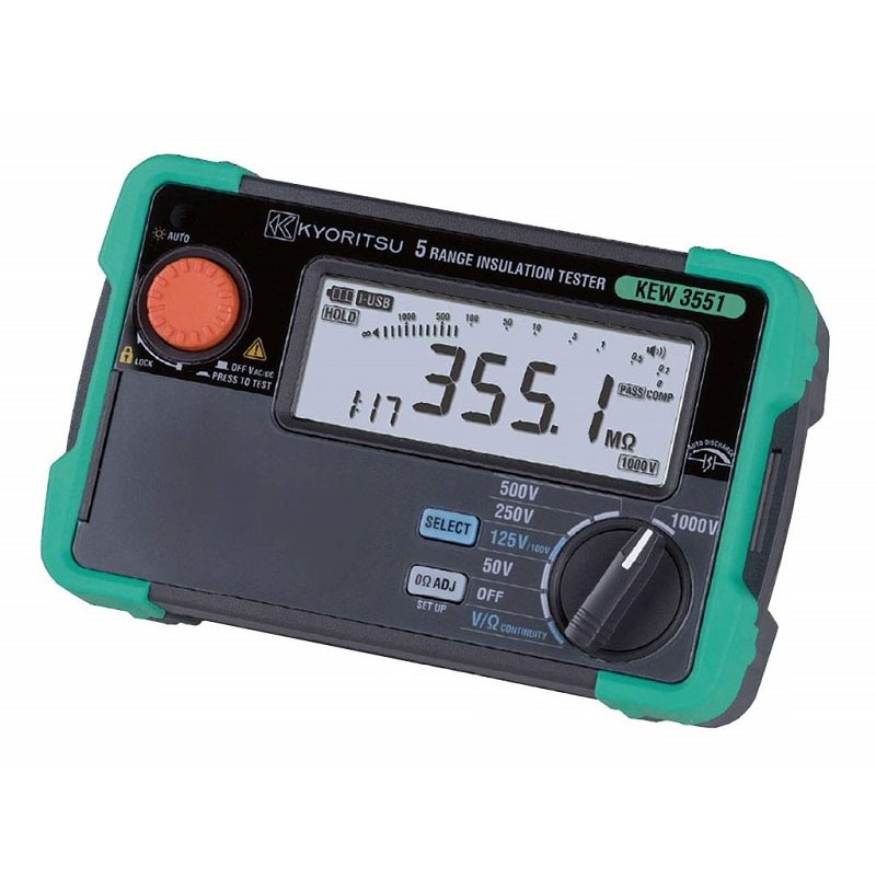 Thiết bị đo Megomet điện áp thử 1000V giải đo 4000MΩ Kyoritsu 3551