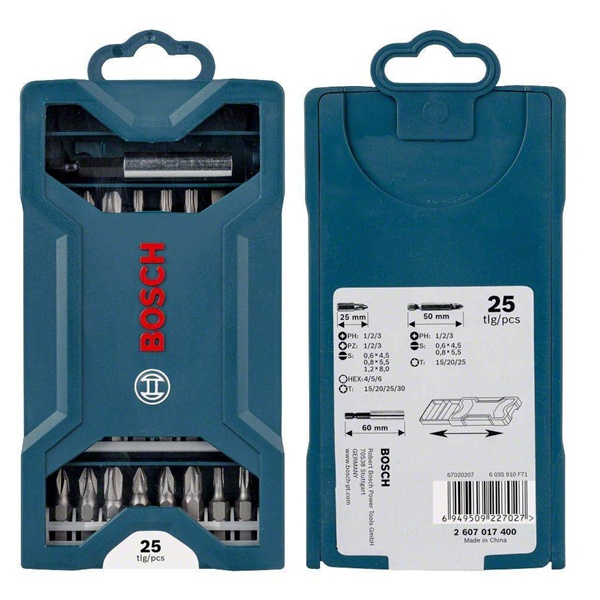 Bộ 25 mũi vặn vít Bosch 2607017400