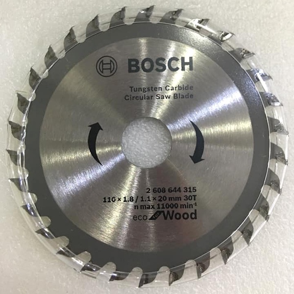Lưỡi cưa gỗ 110x20mm 30T Bosch 2608644315