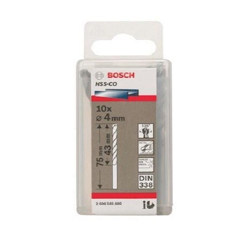 Mũi khoan Inox 4mm Bosch HSS-Co 2608585880