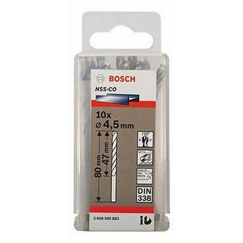 Mũi khoan Inox 4.5mm Bosch HSS-Co 2608585883