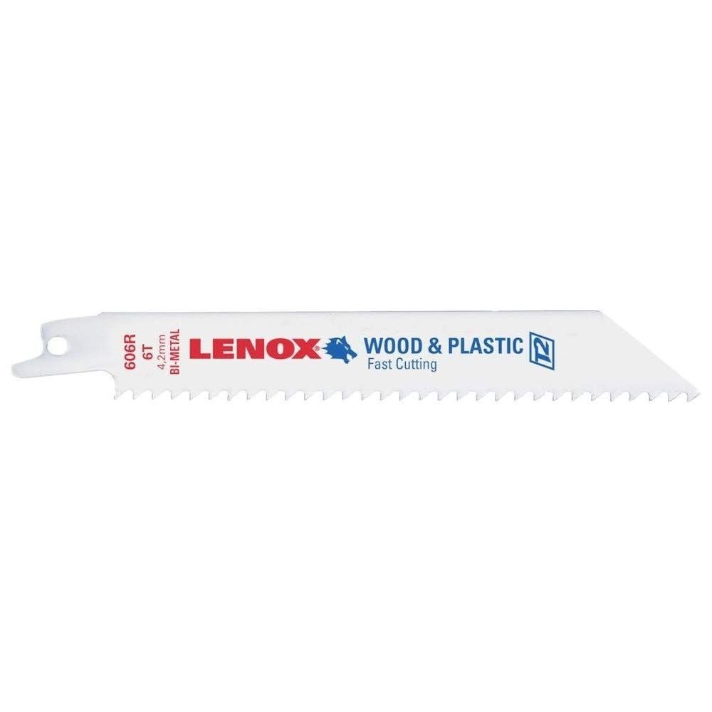 Lưỡi cưa kiếm cưa kim loại 152x19x0.9mm 18TPI Lenox MetalWolf LXAR618RCRATED (1 hộp 5 lưỡi)