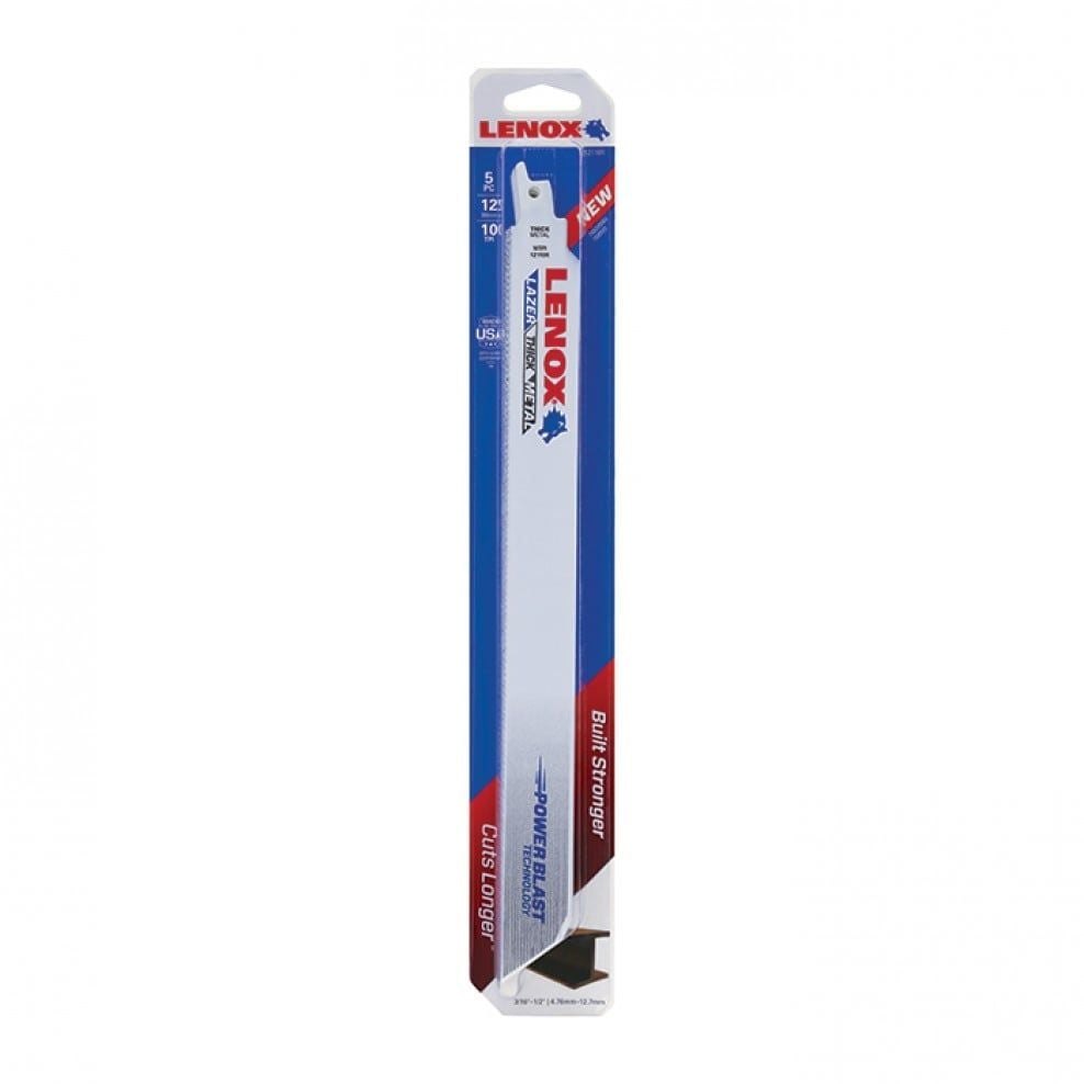 Lưỡi cưa kiếm cưa kim loại 305x25x1.07mm 10TPI Lenox MetalWolf LXAR1210RCRATED (Vỉ 5c)