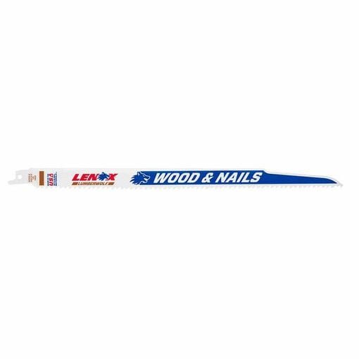 Lưỡi cưa kiếm cưa gỗ 305x19x1.3mm 6TPI LumberWolf Lenox Vỉ 25c - 20495B156R