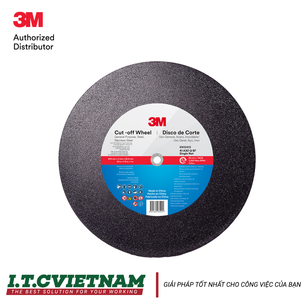 Đá cắt 3M Cut-Off Wheel 30 T41 355 mm x 3 mm x 25.4 mm 3M 7100368362
