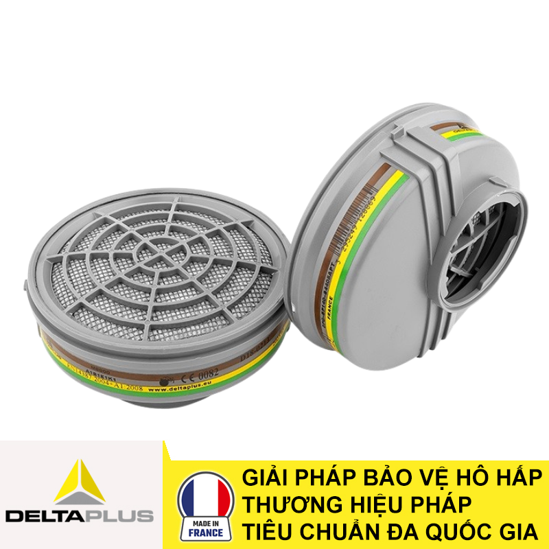 Bộ 2 phin lọc hơi hữu cơ DeltaPlus M6000ABEK1