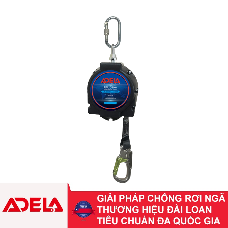 Cuộn dây cáp hãm tự động 3m Adela RFA-030W chất liệu vải