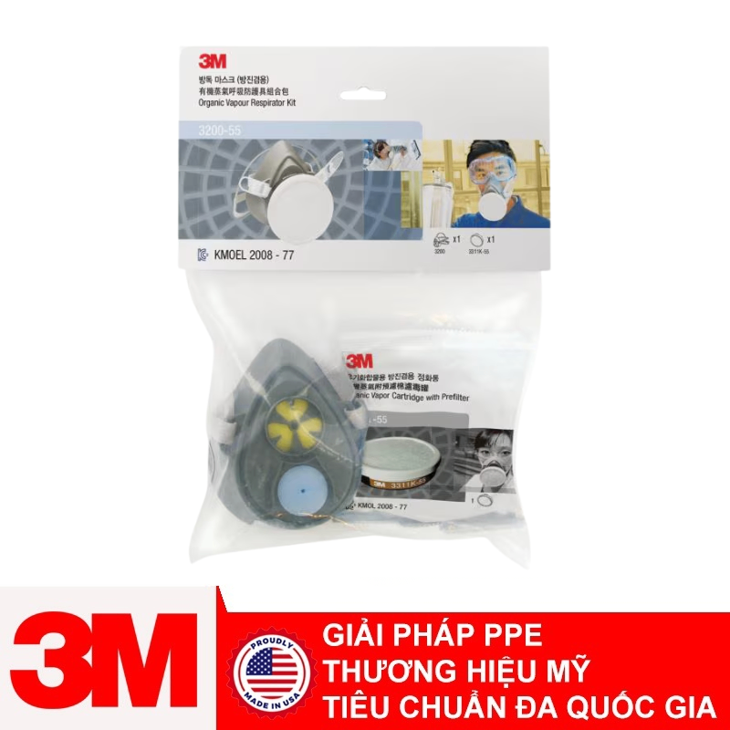 Bộ Mặt Nạ Bảo Vệ Phòng Độc 3M™ 3200-55
